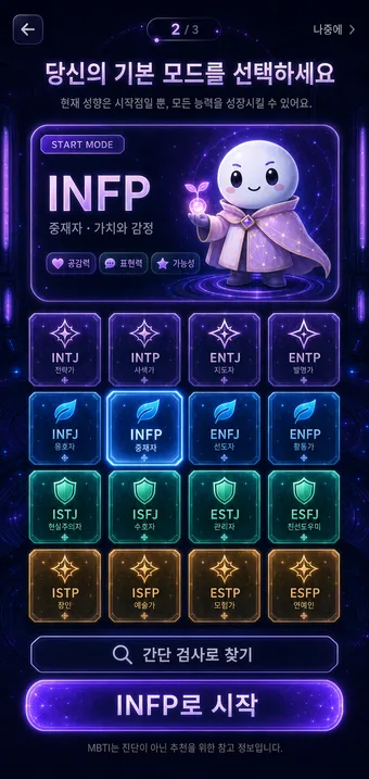 MBTI 16MODE · ストアのスクリーンショット 3 (Google Play)